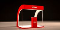 3D Exhibition Booth 3x3