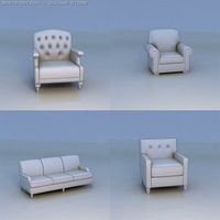 Sofa couch chair 3D Model