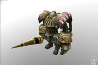 Game vr model with binding and animation - robot soldier