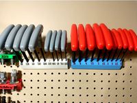 Hex Key with handles Pegboard holder