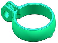 Mounting ring for Busch + Mueller IQ-X bicycle lamp