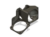 Lightweight CR10 dual 40mm fan extruder holder
