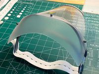 Rapid Production Face shield - 35min print - add on visor - US/A4 by FlyByTom