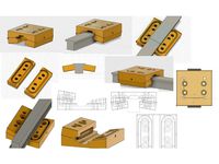 3DP linear bearing (recirculating) and DIY linear rail V2 (old version) by Baltojikale