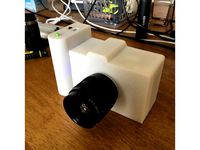 Raspberry Pi Camera Case with CS(C) Mount Lens by akiraak