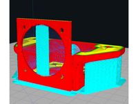 CR-10 Double X Stepper Damper w/ Fan Mount by ketchu13