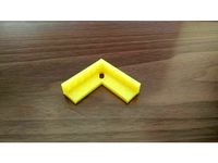 Glass/ Mirror L Corner Bracket for Heatbed by Electroniacs