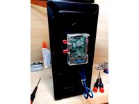 Raspberry Pi Mount for Mediasonic Enclosure by 8SquareFeet