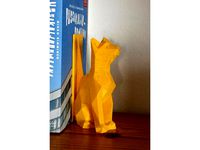 Polygon Mesh Cat Bookend by jammi