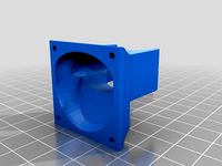 Raise3D E3D v6 adapter 35mm fan duct by Firesped