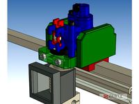 Adaper to mount a Nimble V1 on MGN-12 slider by ZestyTech
