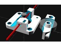 Modified Compact Bowden Extruder for frame mounts by someoneonly