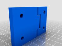 One piece hinge - print in place - for Ikea Lack enclosure by mariuschirita