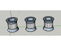 16 tooth GT2 Idler Pulley for Kossel by JAW