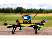Axel's modular 3D printed quadcopter (wooden arms) by Axbri