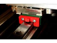 End cap with lubrication port for MGN12 linear guide bearing block by 3DGenera