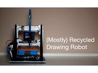 (Mostly) Recycled Drawing Robot by ijmclinden