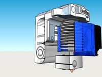 Huxley E3D Lite6 Mount (with GT2 Belt clamp X-carriage) v0.9 by hugofitz