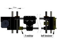 Smooth X-axis for Prusa i3 with Leadscrews by MazaaFIN