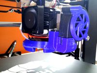 Nozzle Viewing Shroud and Blower Fan Mount for Wanhao Duplicator i3 by Pigworthy