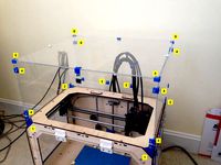 Brackets for assembling top enclosure for FlashForge Creator by speedy777