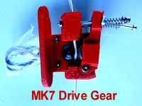 A direct drive bowden extruder for 3mm and a MK7 style hobbed pulley (BEARING 608ZZ) by depri51giu