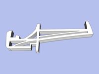 Big & Tall Filament Holder Arm for Rostock MAX by 626Pilot