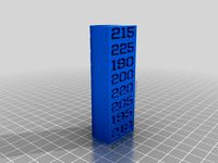 PLA Extruder Temperature Testing Column by pasqal