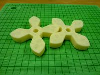 Cycloid Gear with only 4 teeth by h-kimura