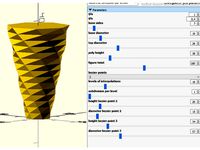 Customisable bezier low-poly vase by bdbbdb