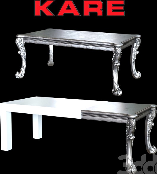 Kare tables Janus, Romantico Silver