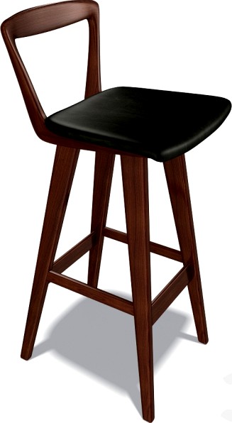 Vintage Teak Bar Stool