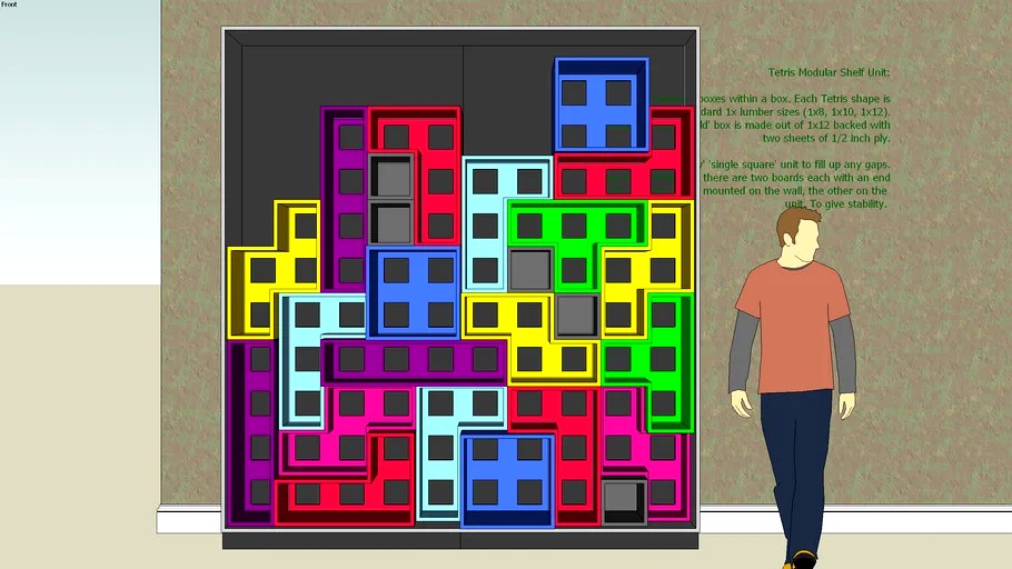 Tetris Modular Shelving Unit