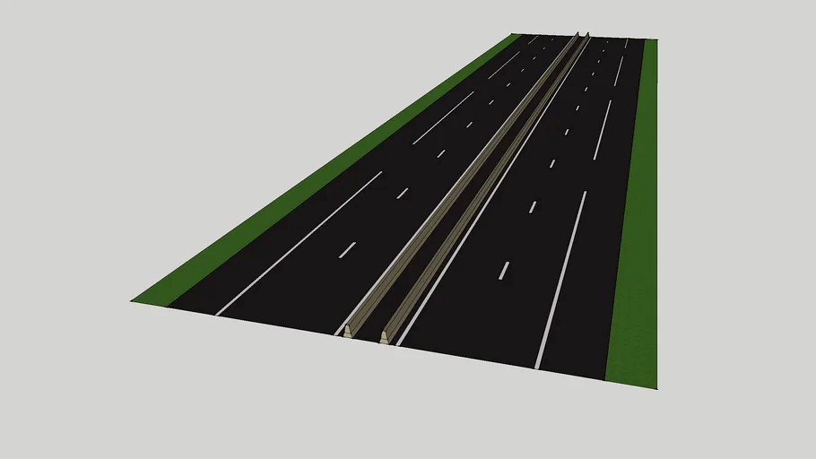 Autoroute française 2X2 voies