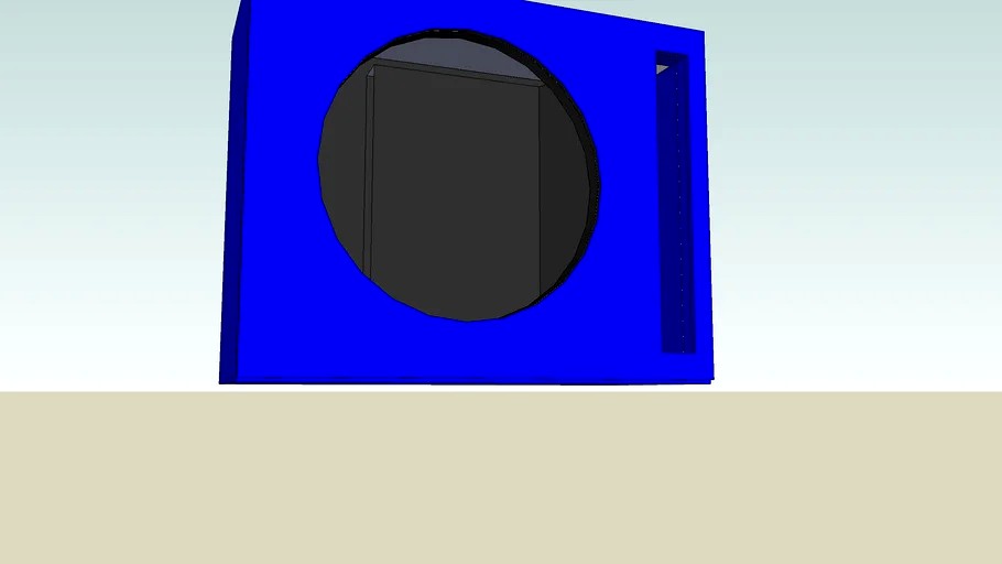 speaker box design 3d model