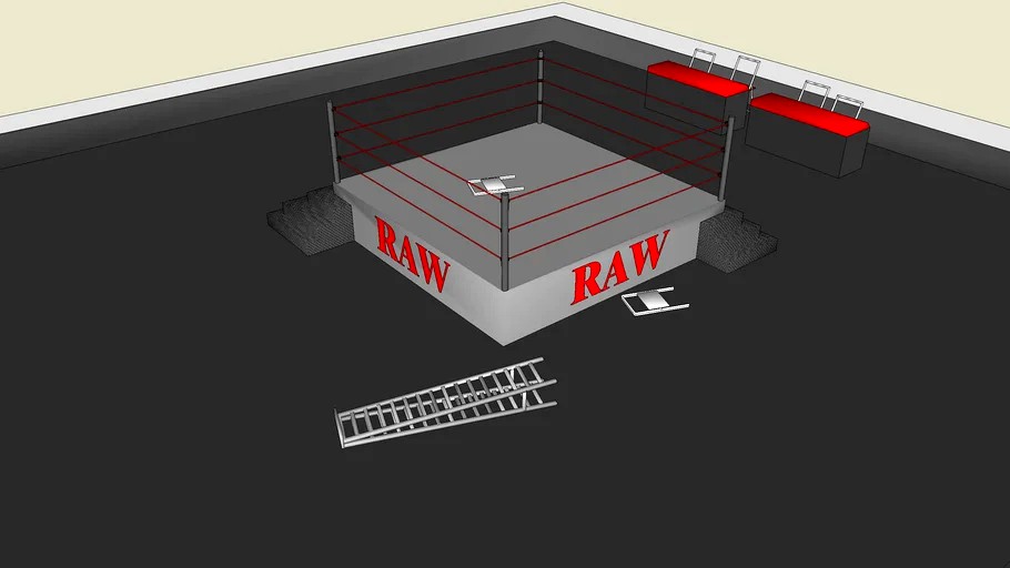 WWF Raw Wrestling Ring