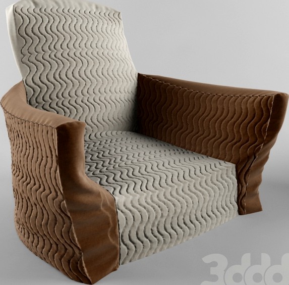 armchair with curves