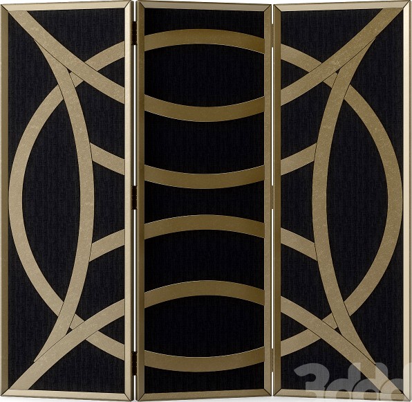 Currey &amp; Company Clara Folding Screen