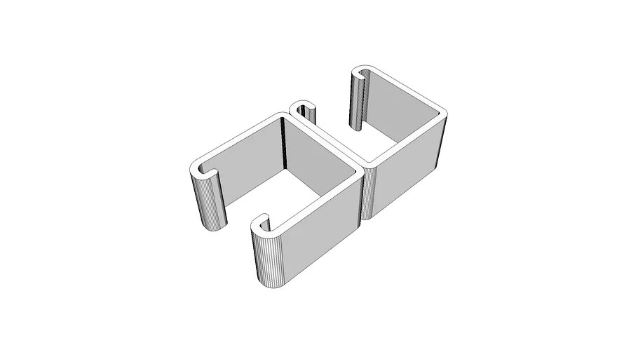 Unistrut P1001C channel 3d model