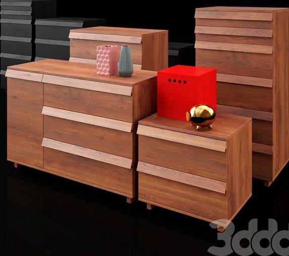 Ikea Oppland dressers and Bolia decors