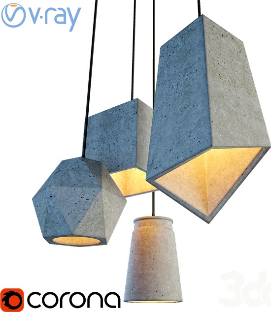 Modern Cement Lights