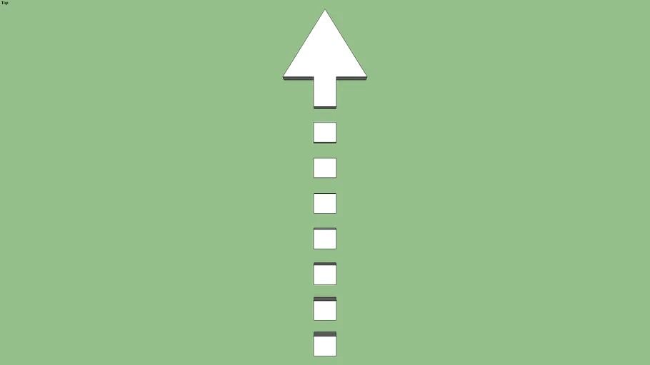 Straight dashed line and arrow_ ground