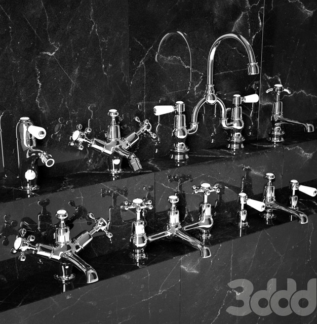 Burlington Basin &amp; Bidet Taps with Four Types of Handles