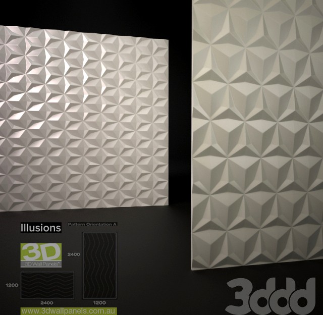 3D Wall Panels Illusions