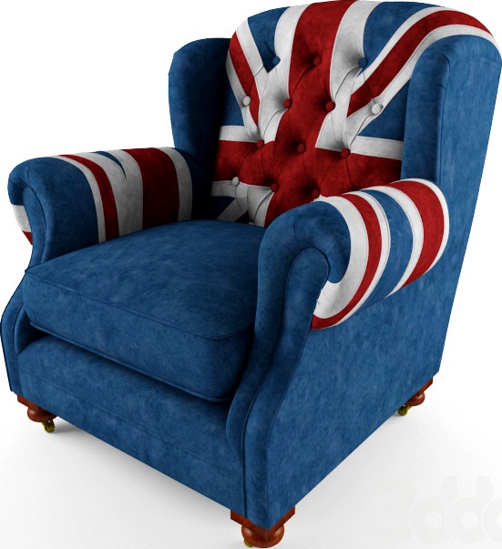 KARE Arm Chair Grandfather Union Jack