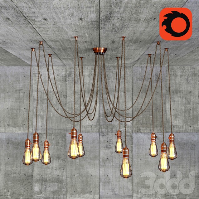 Rope Edisons lamp