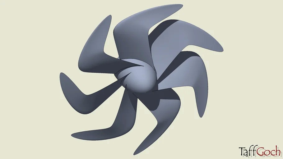 Submarine Propeller 3d model
