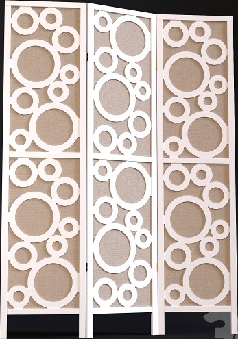 Bubble Design Folding Screen