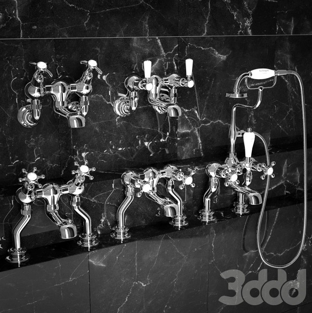 Burlington Bath Taps with Four Types of Handles