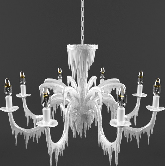 Kare Hanging Lamp Frosted Ice 10